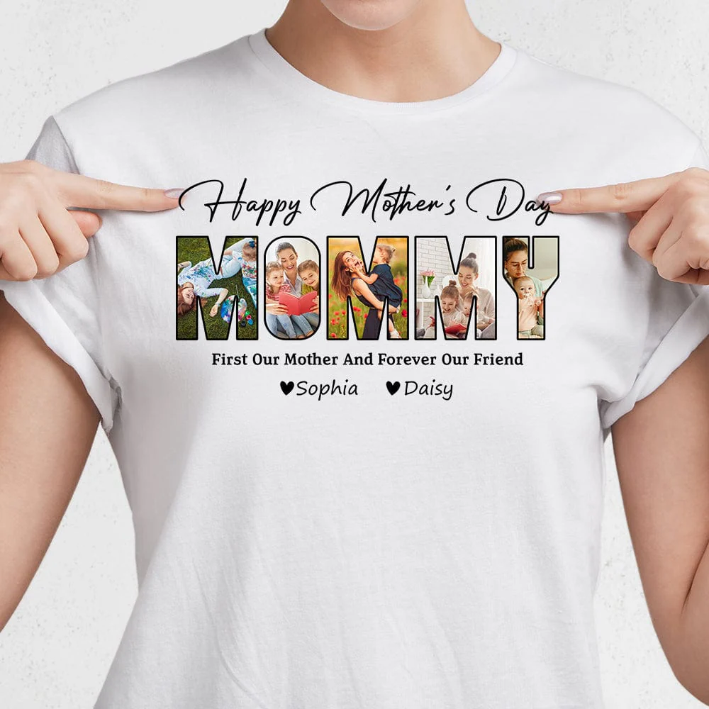 Custom Photo First Our Mother And Forever Our Friend Shirt TA29 889181 - Image 4