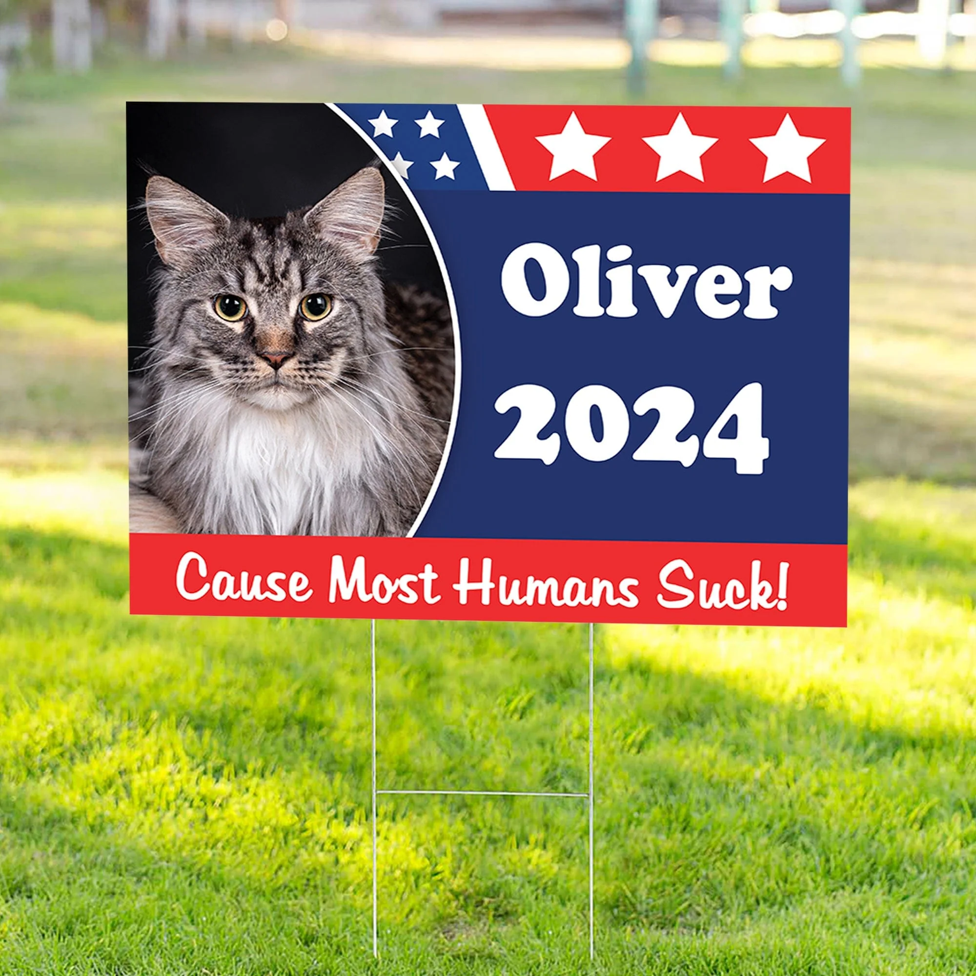 Custom Photo Flag of the America For Dog Lover, Cat Lover Yard Sign T368 889627 - Image 2