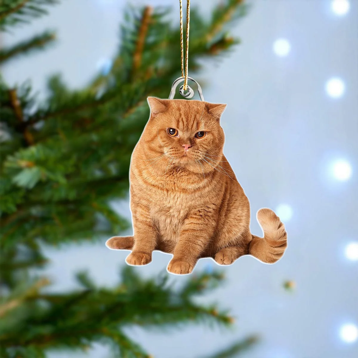 Custom Photo For Cat Lover Acrylic Ornament Christmas N304 889893