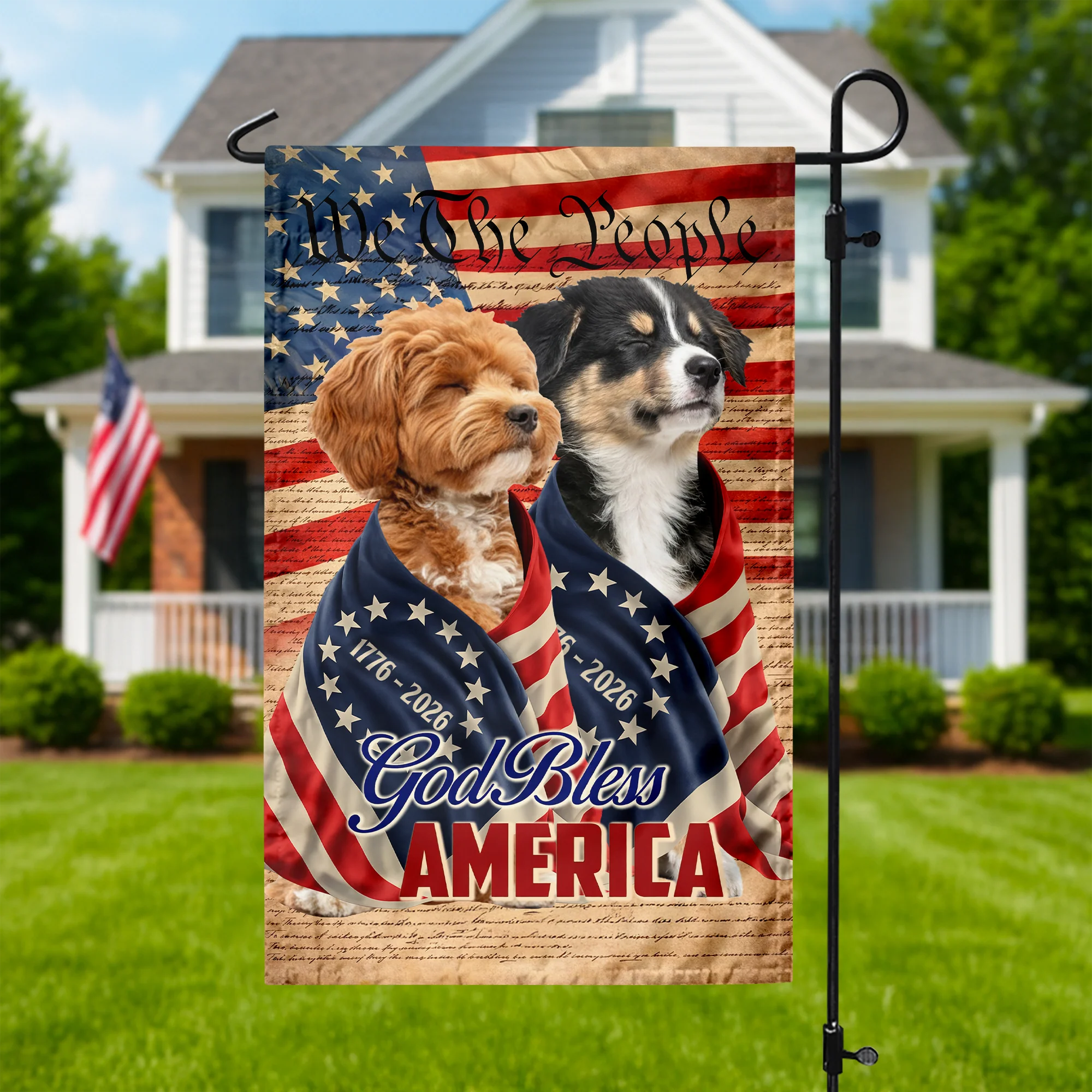 Custom Photo God Bless America Garden Flag TH10 898891 - Image 6