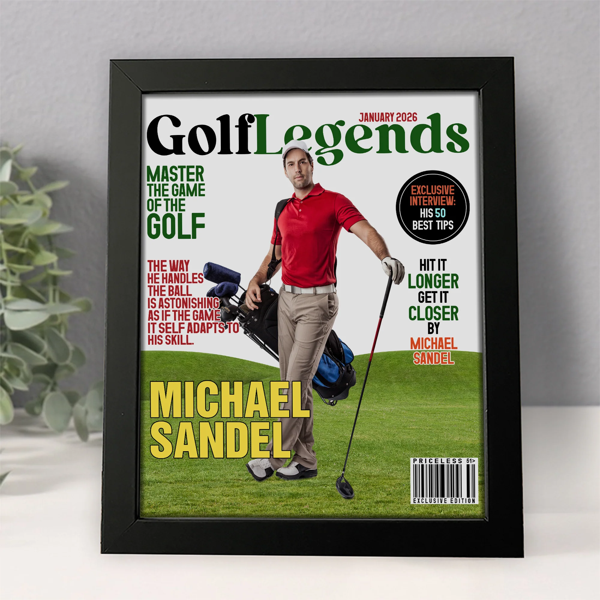 Custom Photo Golf Legends Magazine Picture Frame For Golf Lover TH10 898619 - Image 2