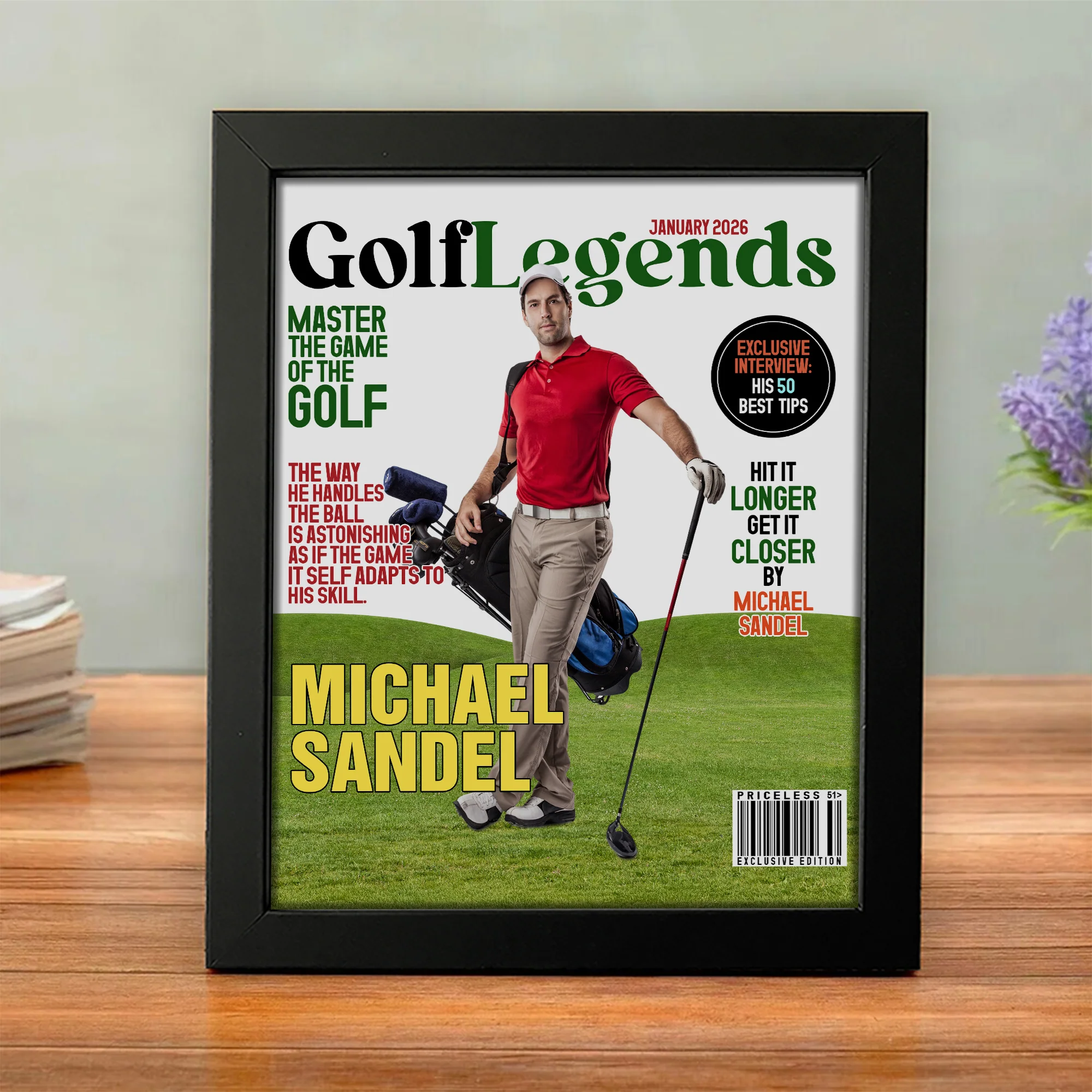 Custom Photo Golf Legends Magazine Picture Frame For Golf Lover TH10 898619 - Image 5