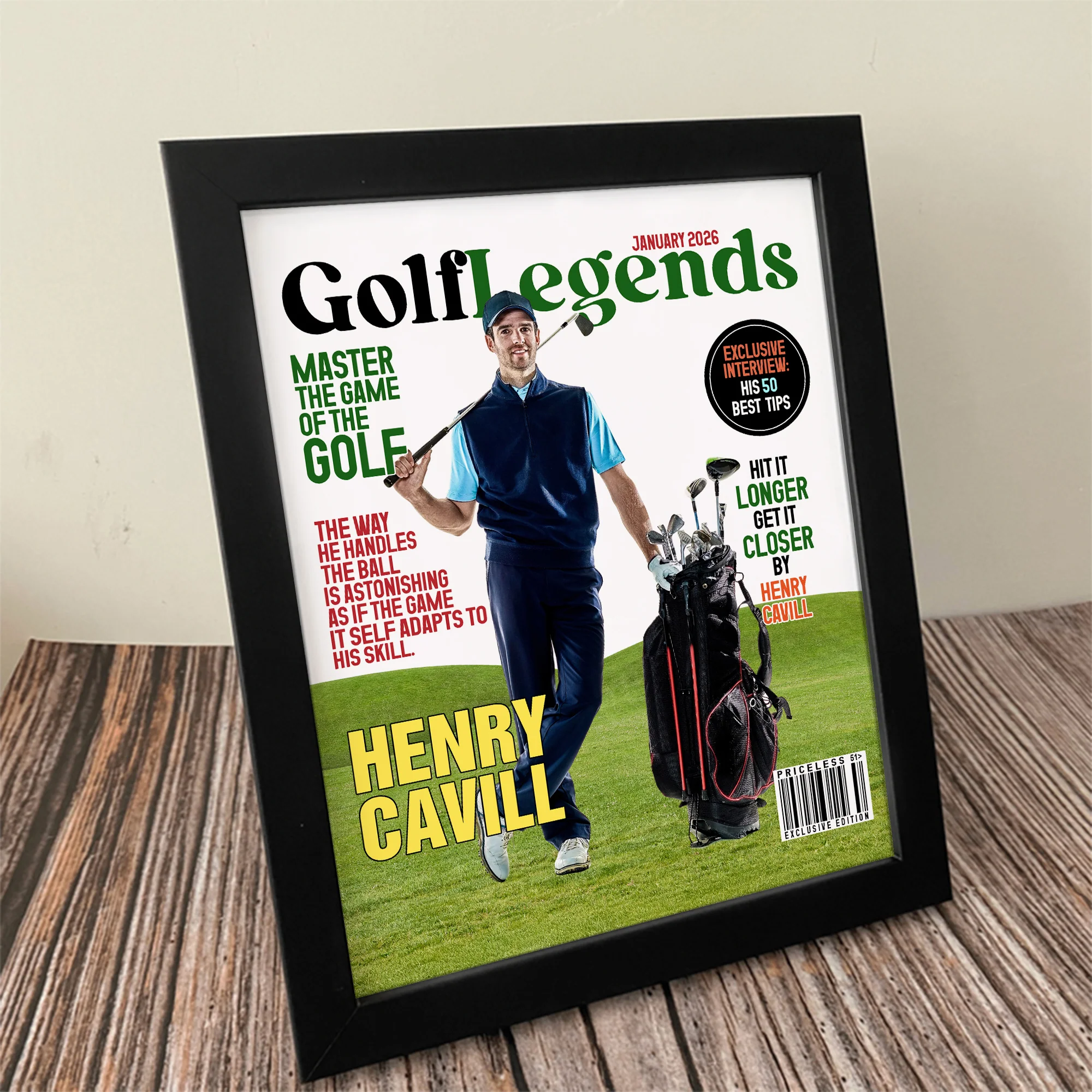 Custom Photo Golf Legends Magazine Picture Frame For Golf Lover TH10 898619 - Image 6