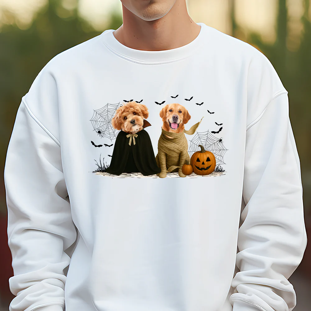 Custom Photo Gothic Halloween Shirt For Dog Lover TH10 896135 - Image 7
