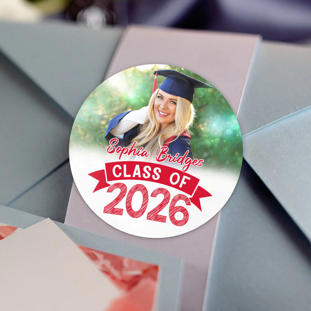 Custom Photo Graduation Class Of 2025 Roll Sticker TA29 890523 - Image 2