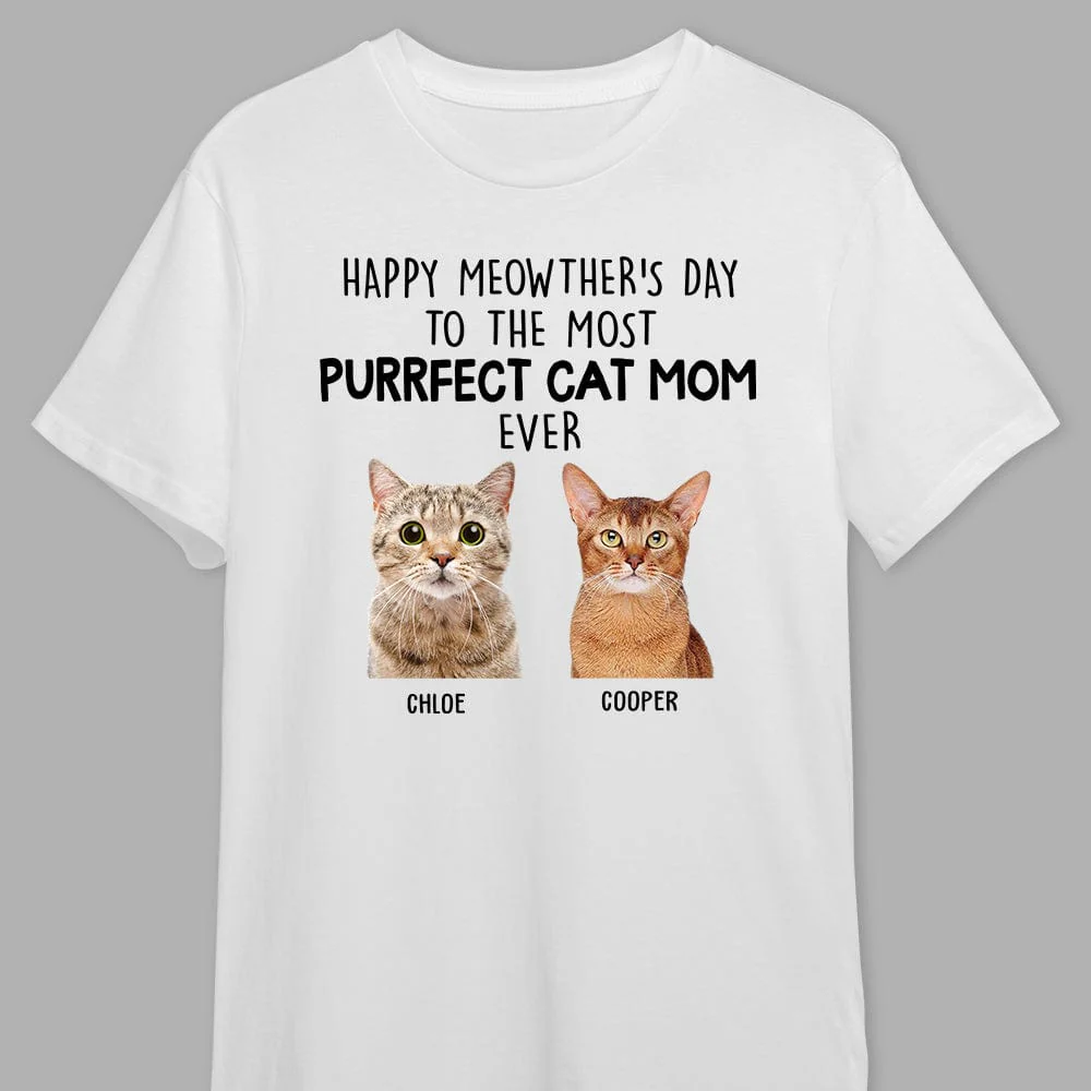 Custom Photo Happy Moewther's Day To The Most Purrfect Cat Mom Ever NHS87 889083 - Image 4