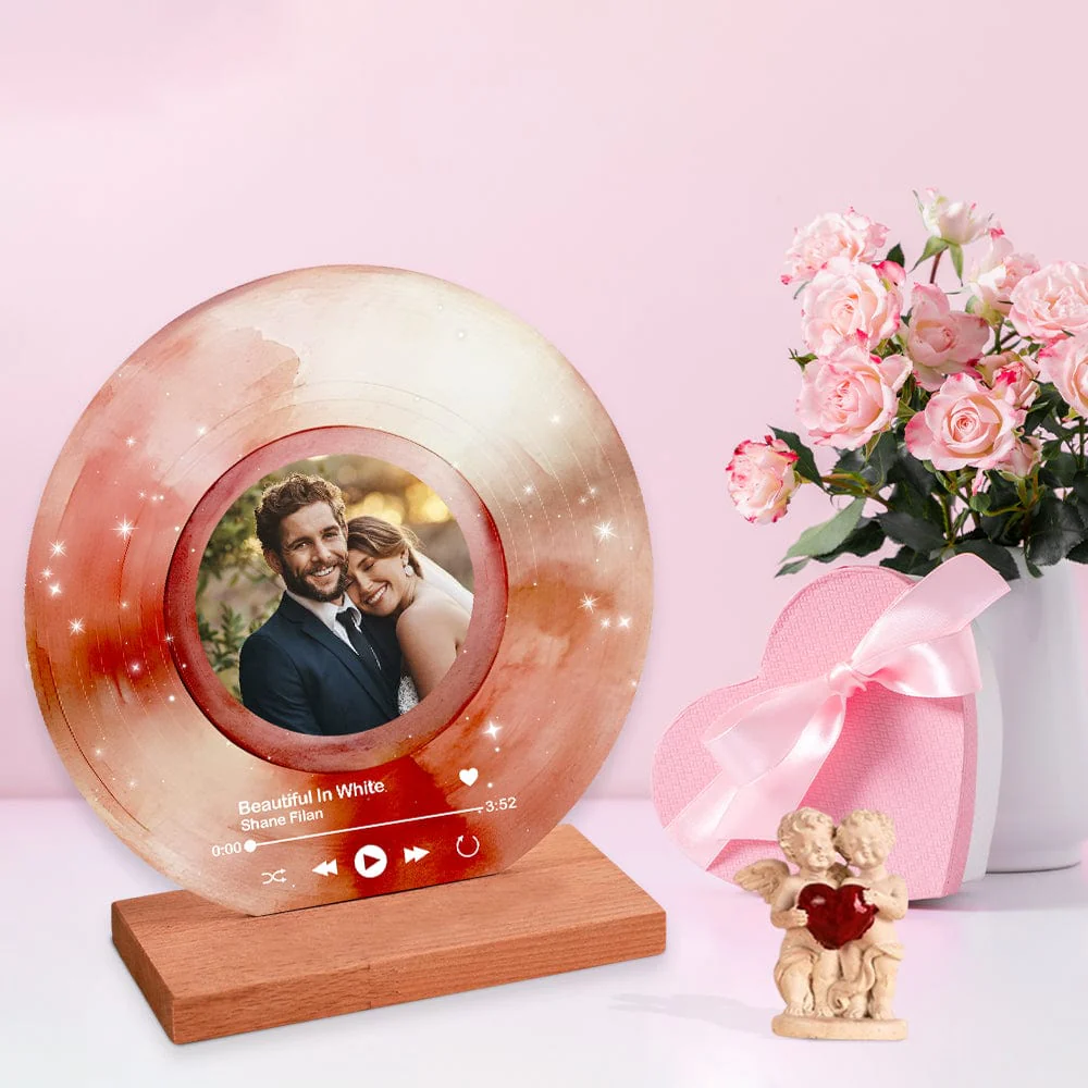 Custom Photo Happy Valentine's Day Acrylic Song Plaque TH10 892211 - Image 4