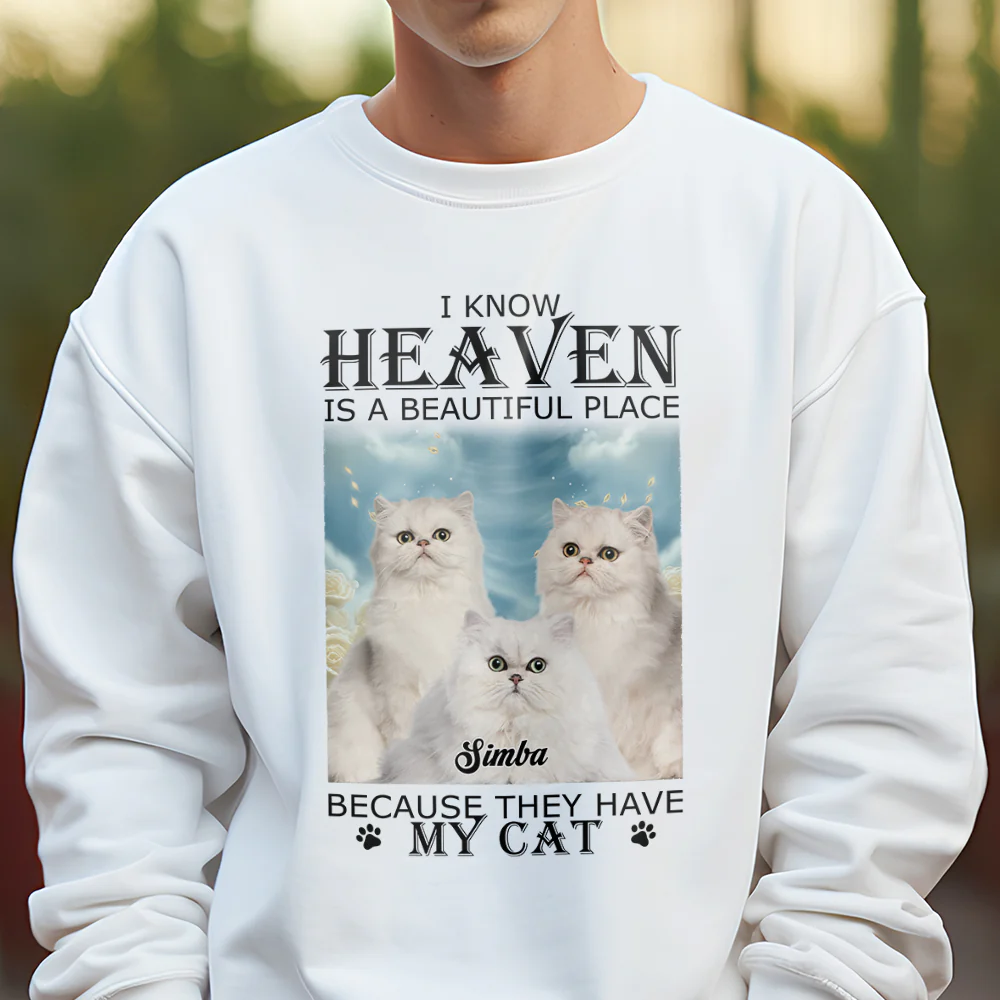 Custom Photo Heaven Have My Pet Memorial Bright Shirt TH10 892493 - Image 3