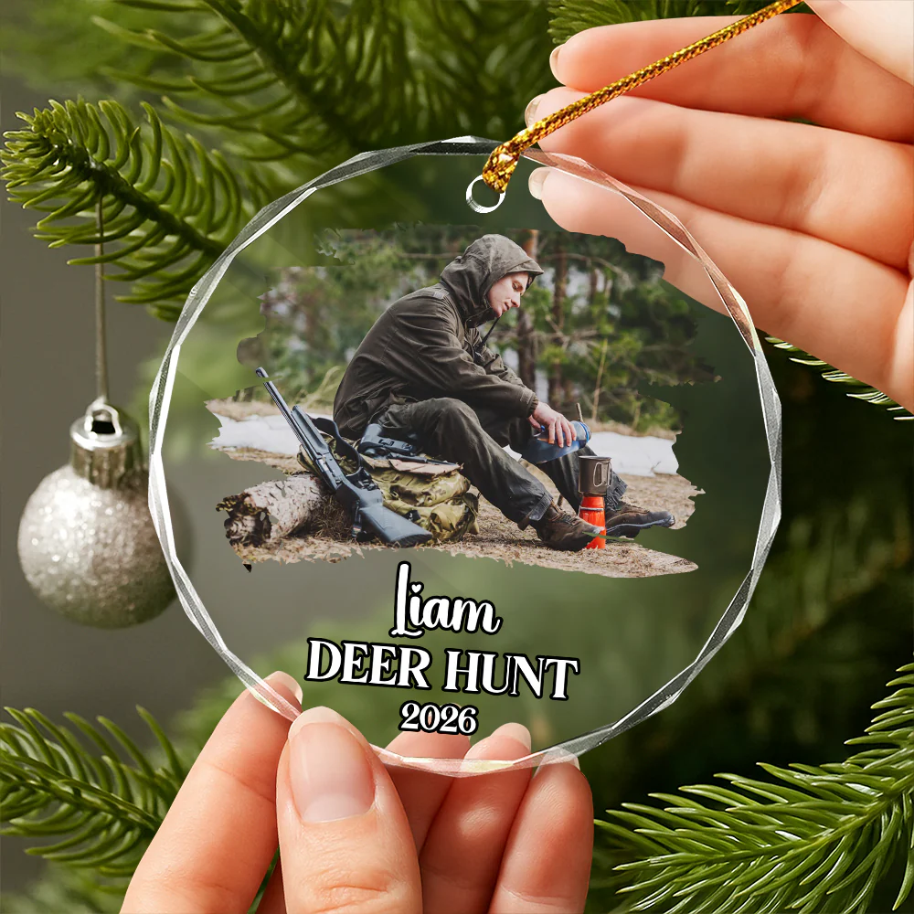 Custom Photo Hunting Glass Ornament TH10 896667 - Image 4