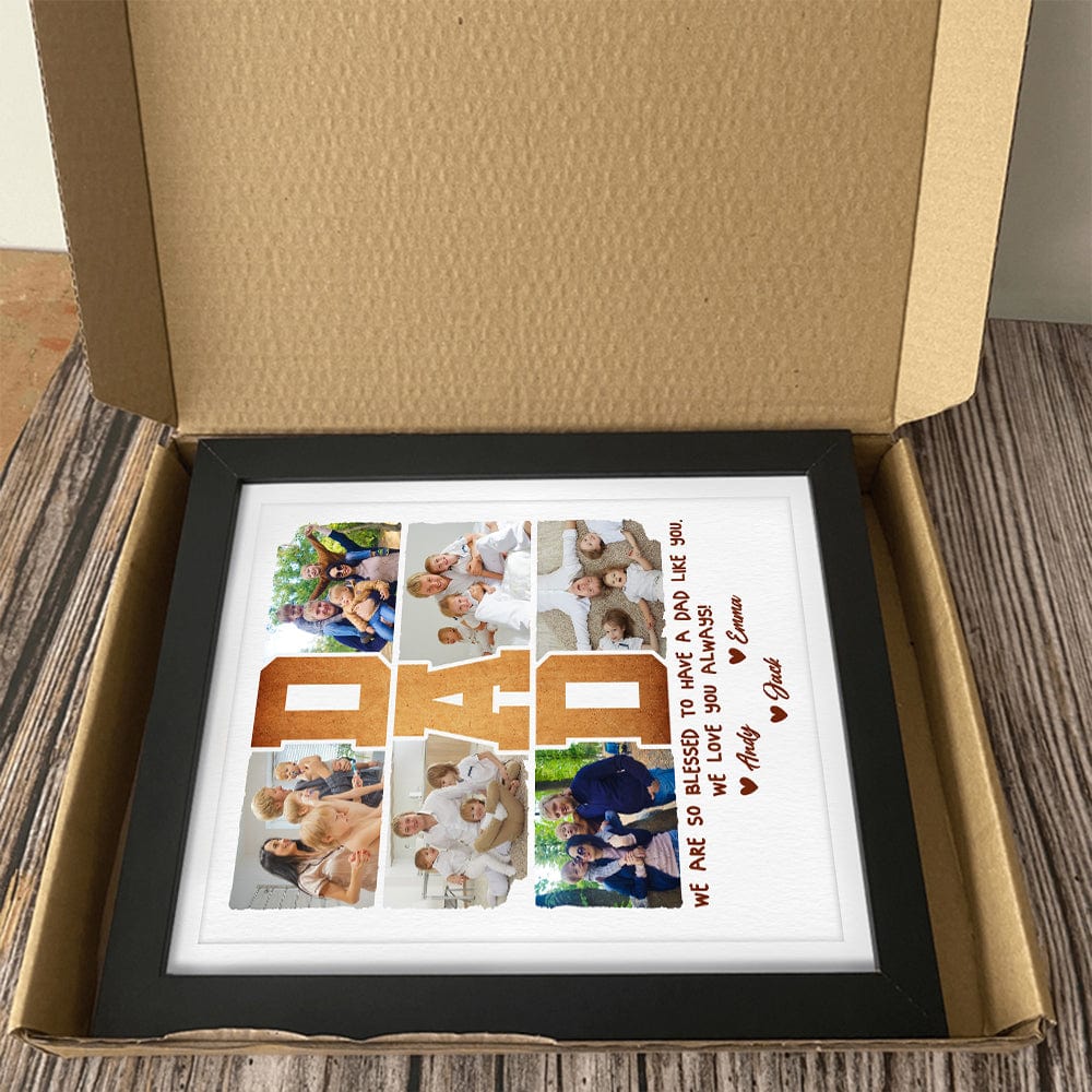 Custom Photo I Am So Blessed To Have A Dad Like You Picture Frame TA29 889285 - Image 3