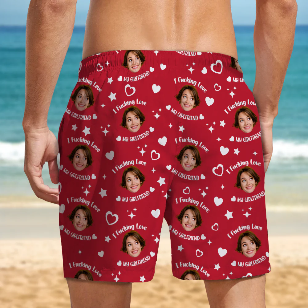 Custom Photo I Fking Love My Lover Beach Short For Couple TH10 892825 - Image 5