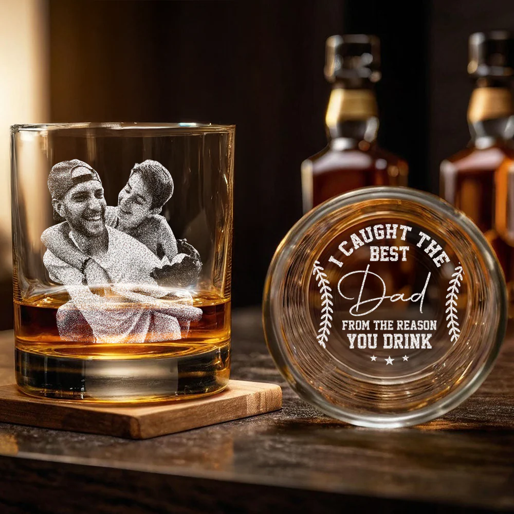 Custom Photo I Got The Best Dad Whiskey Glass For Dad TH10 892921 - Image 3