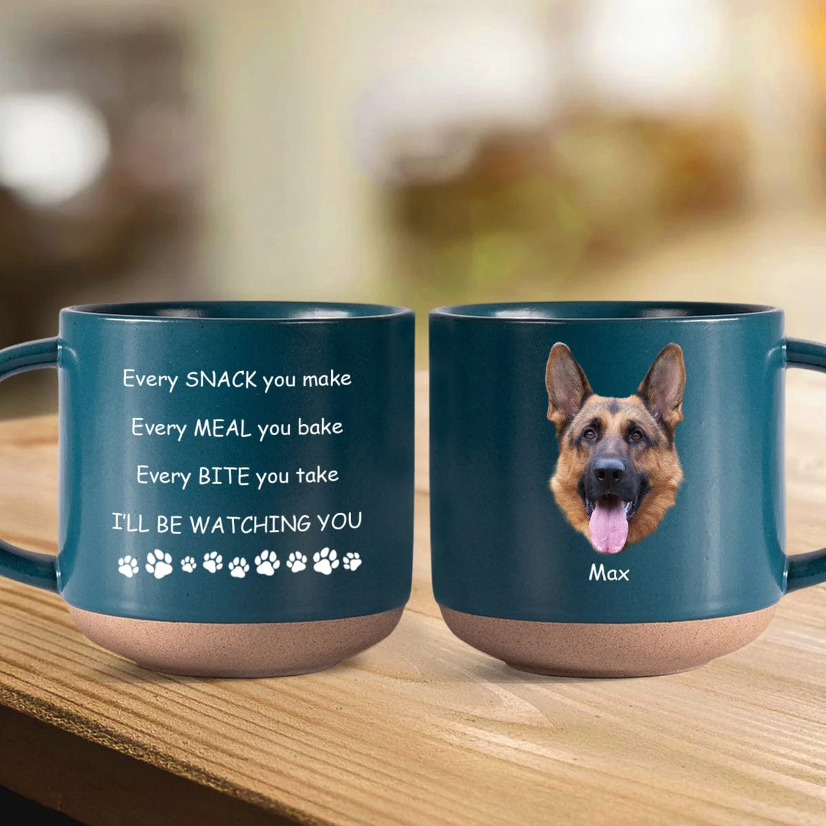 Custom Photo I'll Be Watching You For Dog Lover Pottery Mug TH10 892095 - Image 3