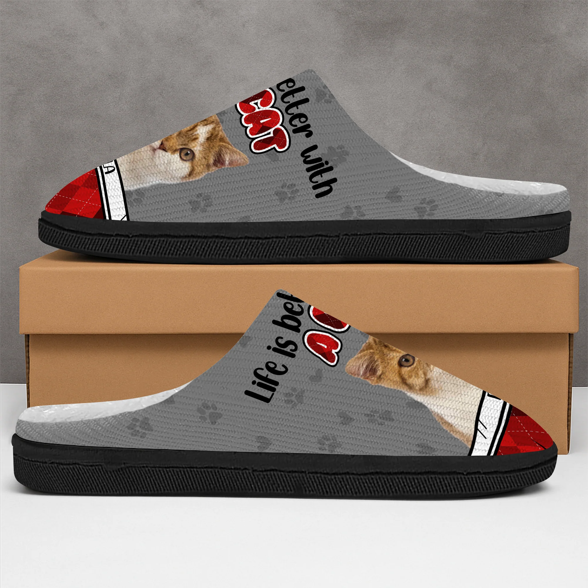 Custom Photo Life Is Better With A Cat Slipper TH10 896253 - Image 7