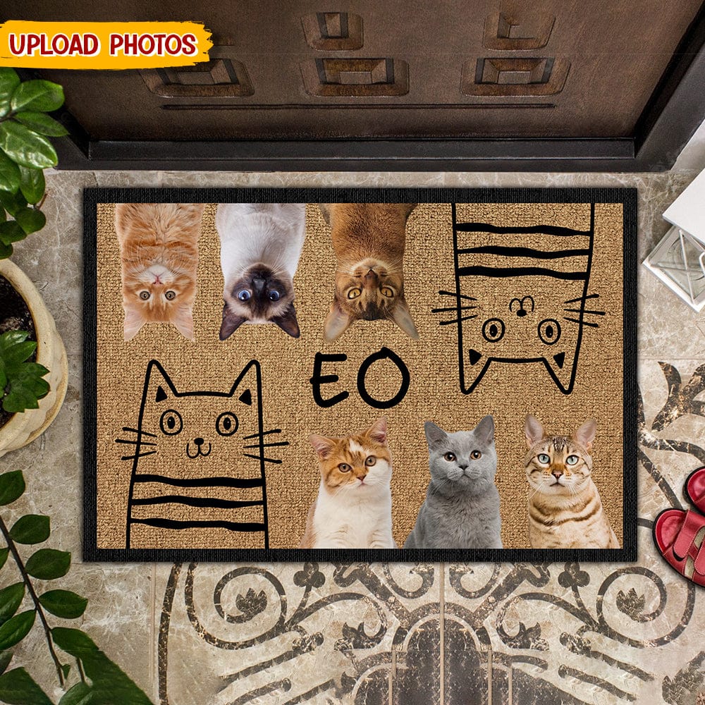 Custom Photo Meow Cat Doormat N304 889165