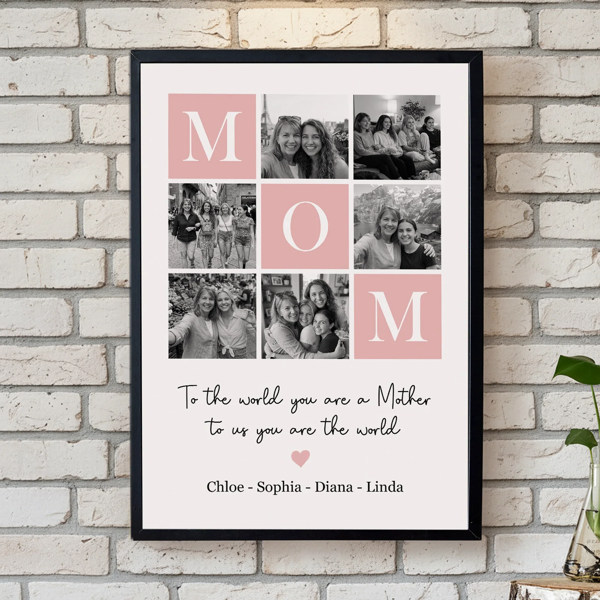 Custom Photo Mom Photo– Custom Gift from Son or Daughter, Mother’s Day Gift for Mom Poster Canvas TH10 169263 - Image 4