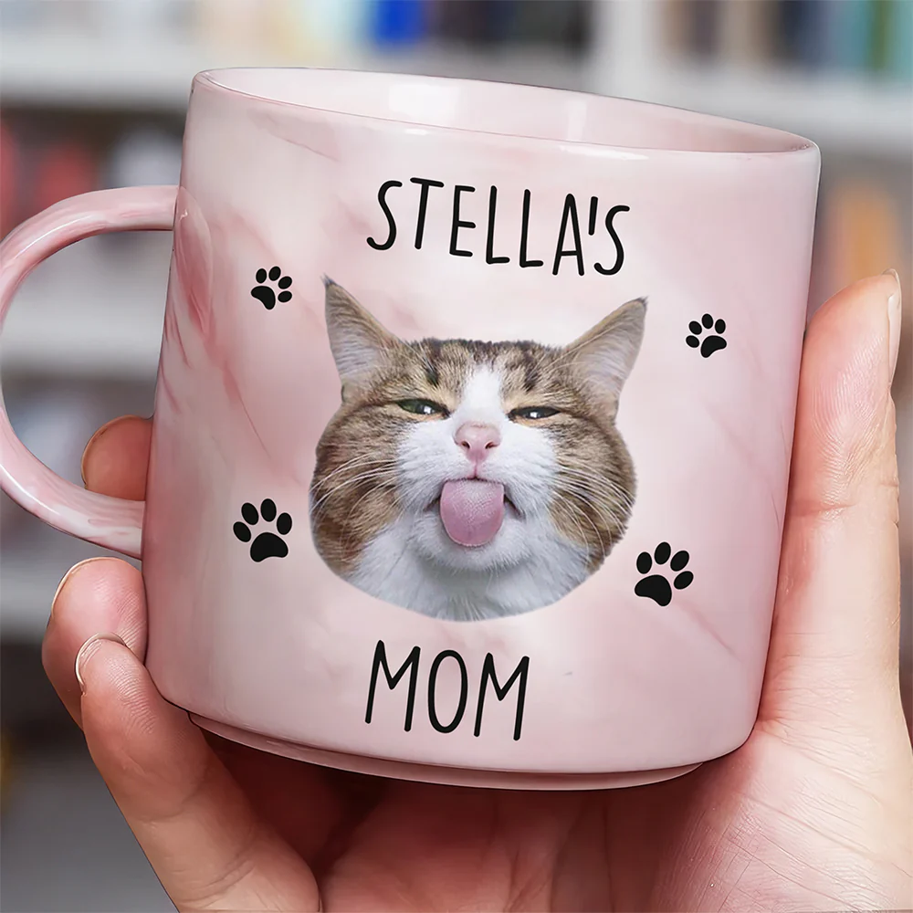 Custom Photo My Lovely Kid For Pet Lovers Marble Mug TH10 892513 - Image 3