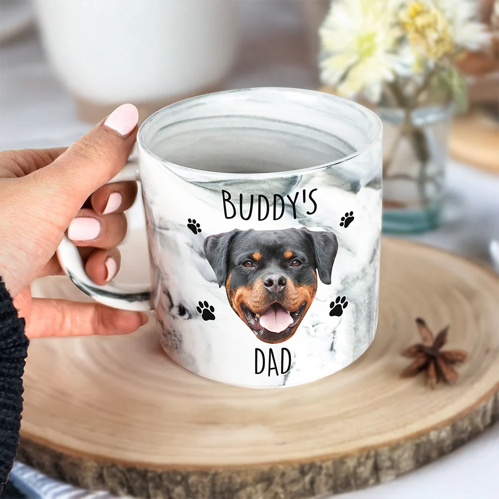 Custom Photo My Lovely Kid For Pet Lovers Marble Mug TH10 892513 - Image 6