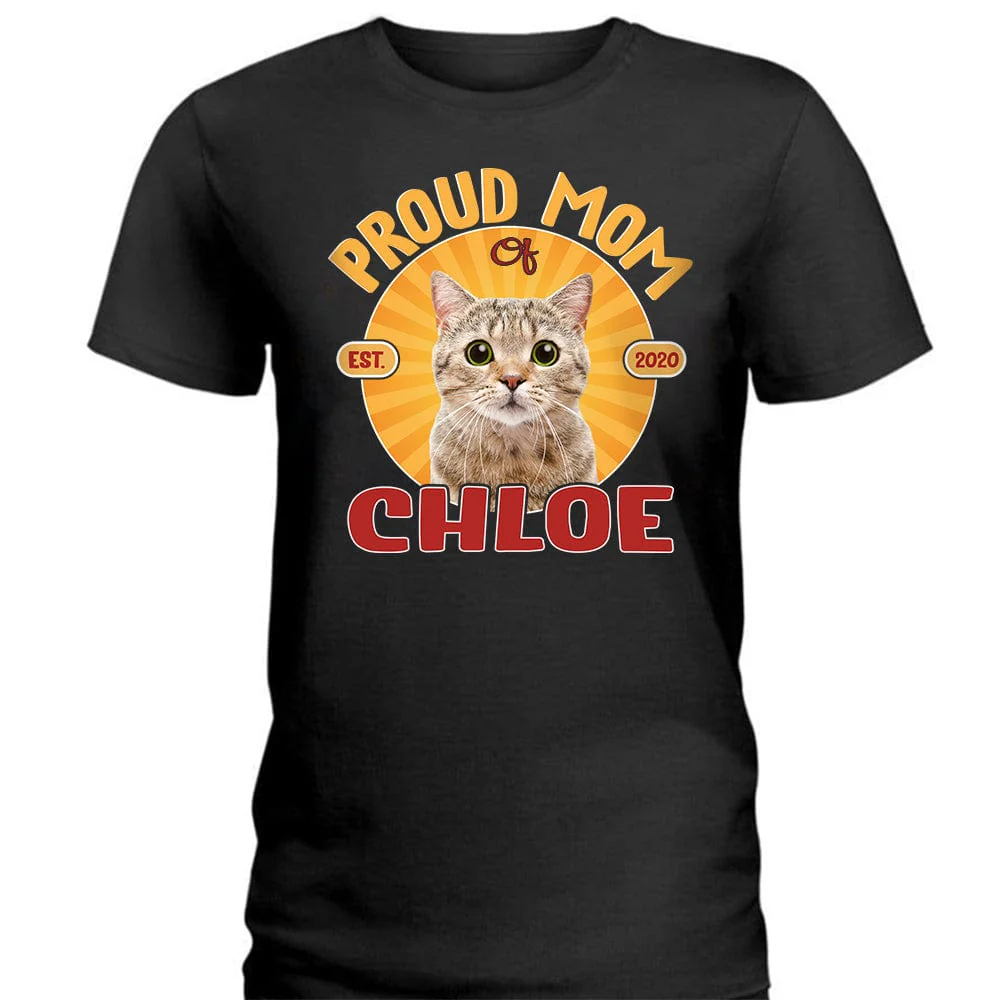 Custom Photo Proud Mom And Dad For Cat Lover NHS87 889121 - Image 2