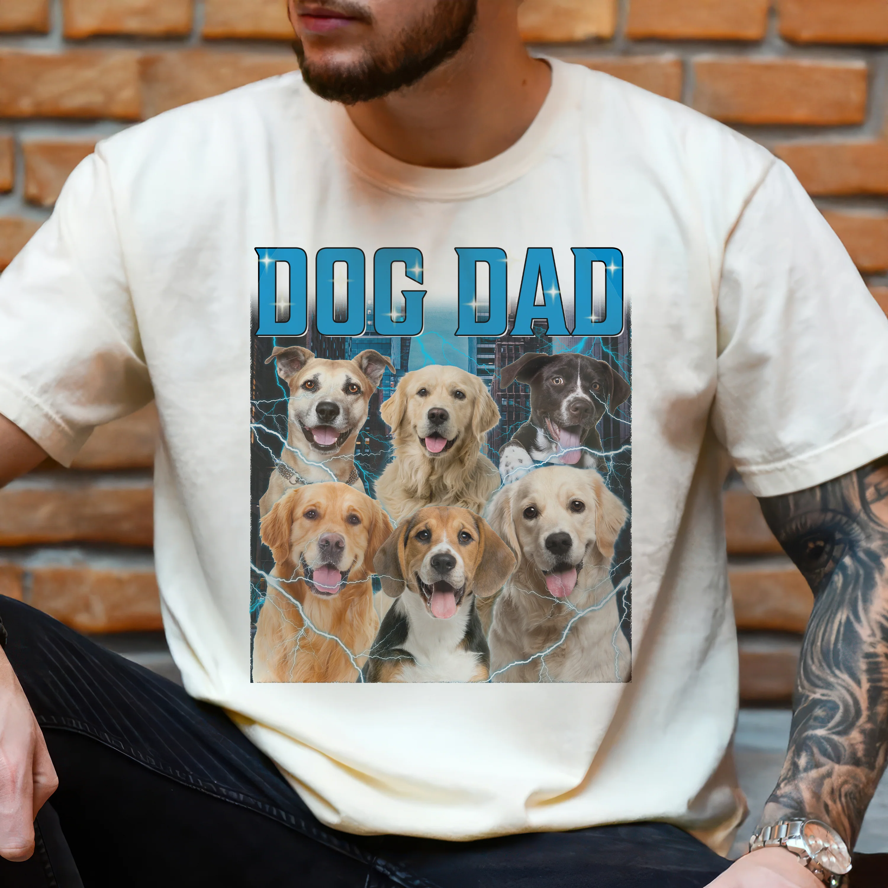 Custom Photo Retro Style Comfort Shirt For Dog Lover TH10 896139 - Image 5