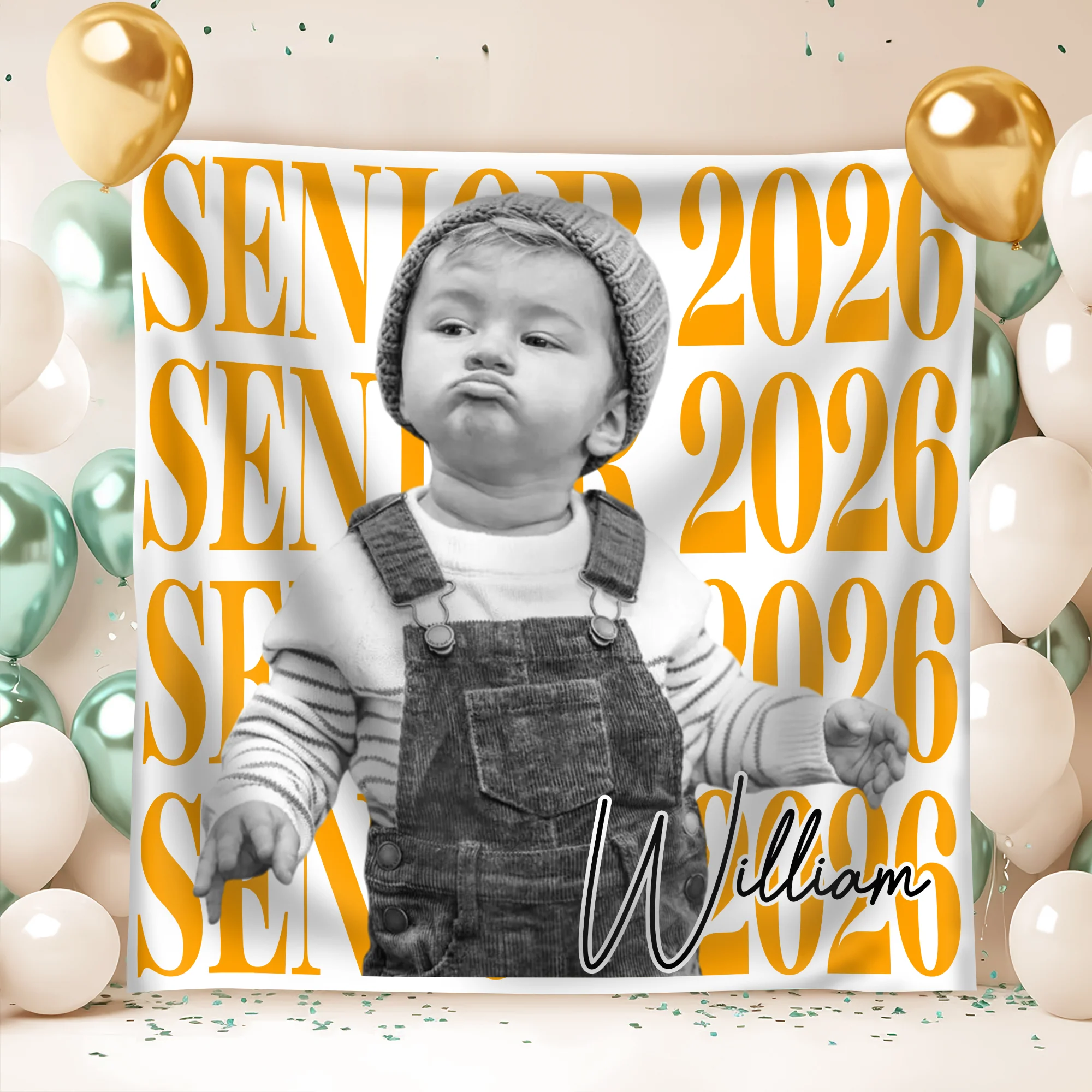 Custom Photo Senior 2026 Backdrop Graduation Party Decor TH10 169735 - Image 3