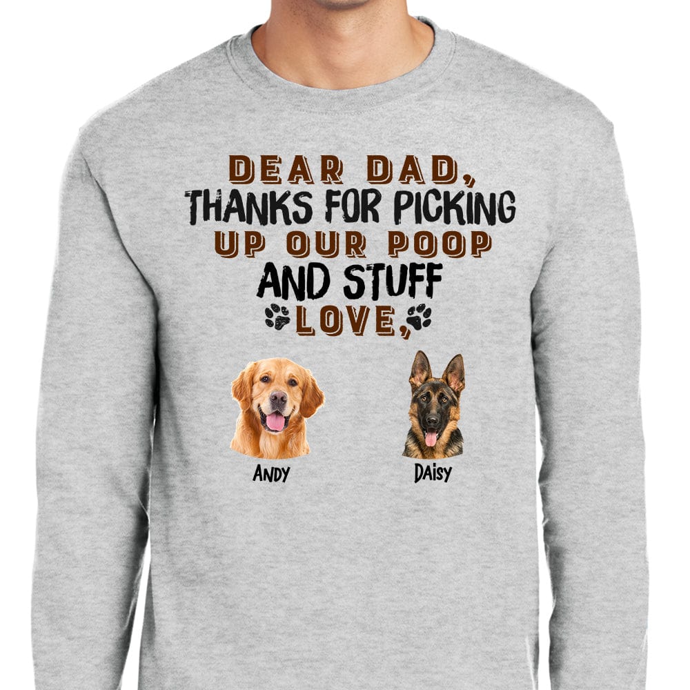 Custom Photo Thanks For Picking Up Our Poop And Stuff Shirt TA29 889349 - Image 3