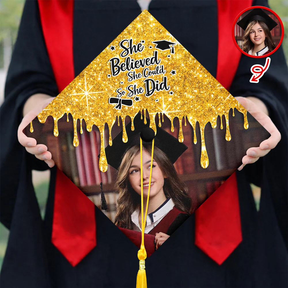 Custom Photo The Best Is Yet To Come Graduation Cap TH10 898957 - Image 4