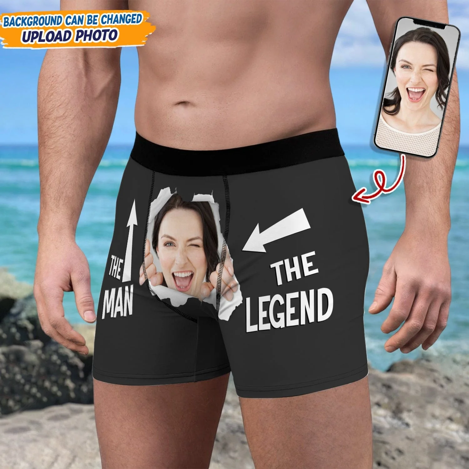 Custom Photo The Man The Legend Boxer Briefs TA29 889487 - Image 4