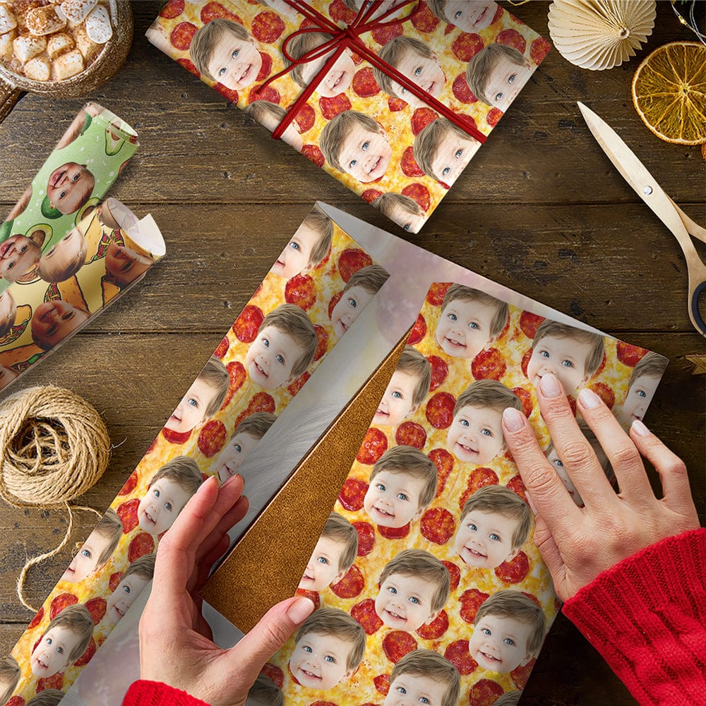 Custom Family Photo Tie Dye Background Wrapping Paper TH10 892209 - Image 7