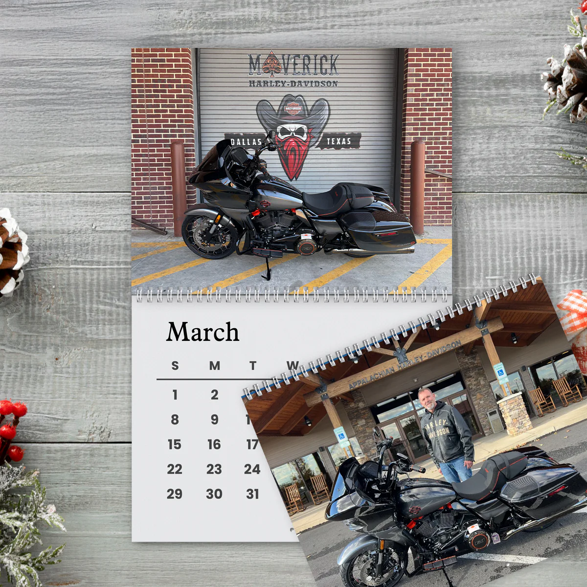 Custom Photo Wall Calendar For Biker TH10 896839 - Image 2