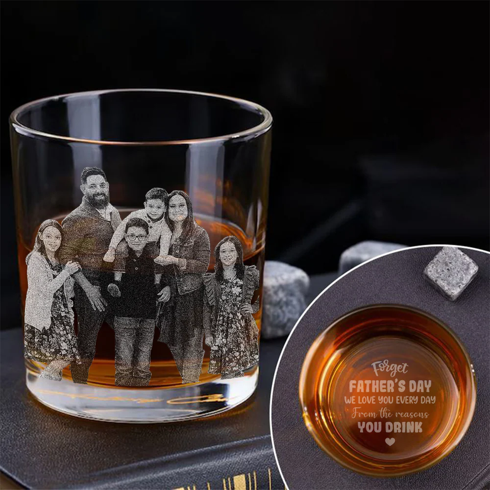Custom Photo We Love You Every Day Whiskey Glass TH10 892787 - Image 4
