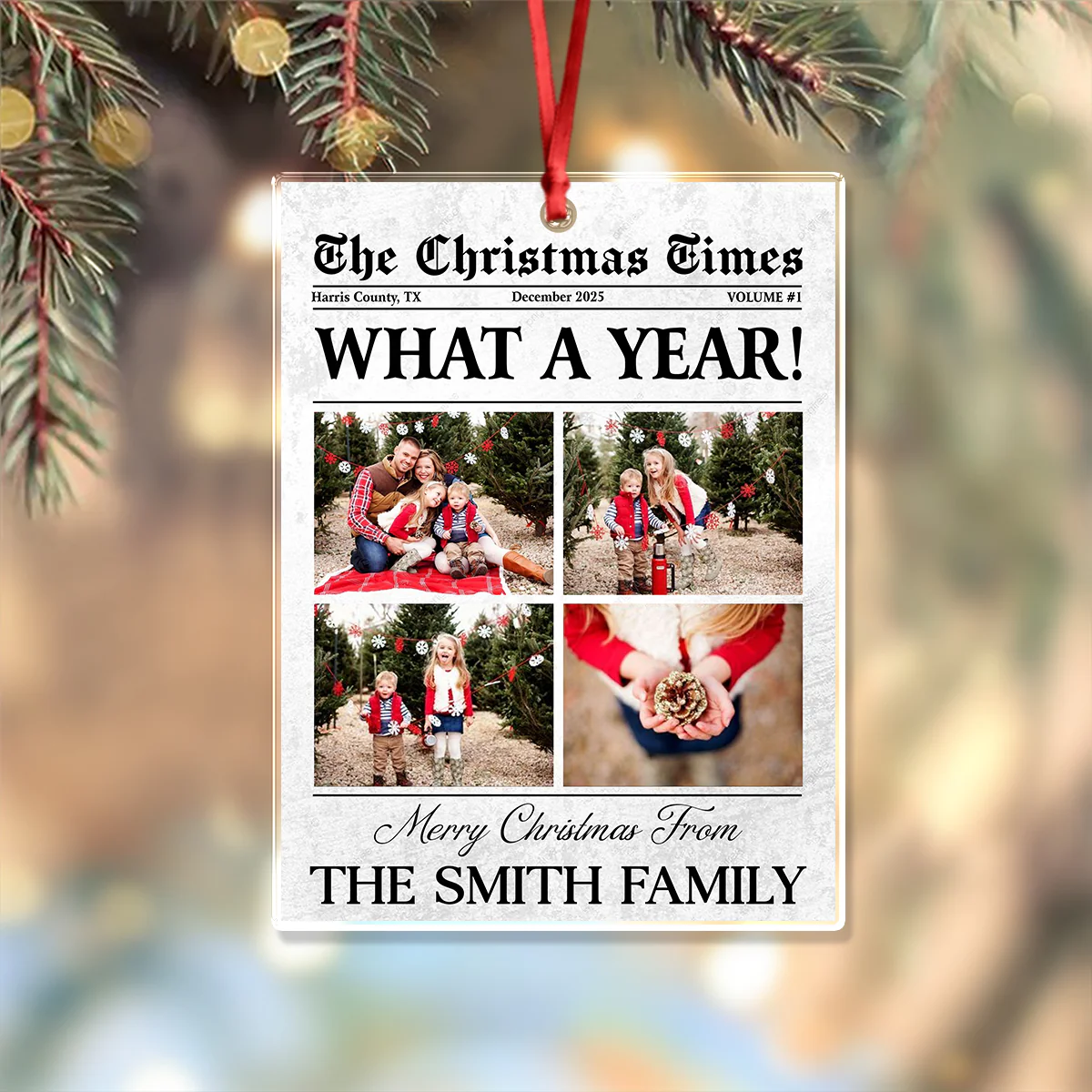 Custom Photo What A Year Acrylic Ornament For Family TH10 894437 - Image 5