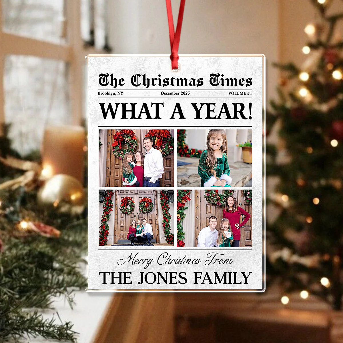 Custom Photo What A Year Acrylic Ornament For Family TH10 894437 - Image 6