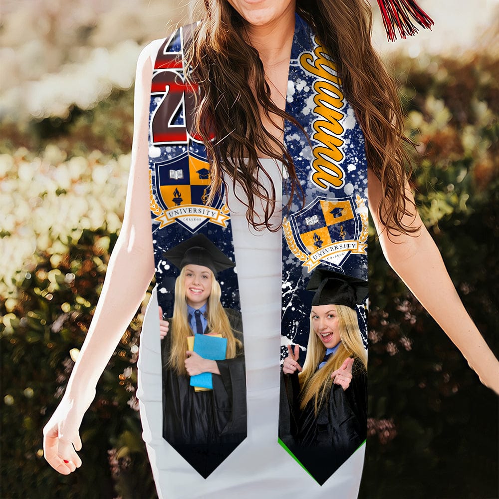Custom Photo With Grunge Graduation Stoles N369 890697 CH07 - Image 18