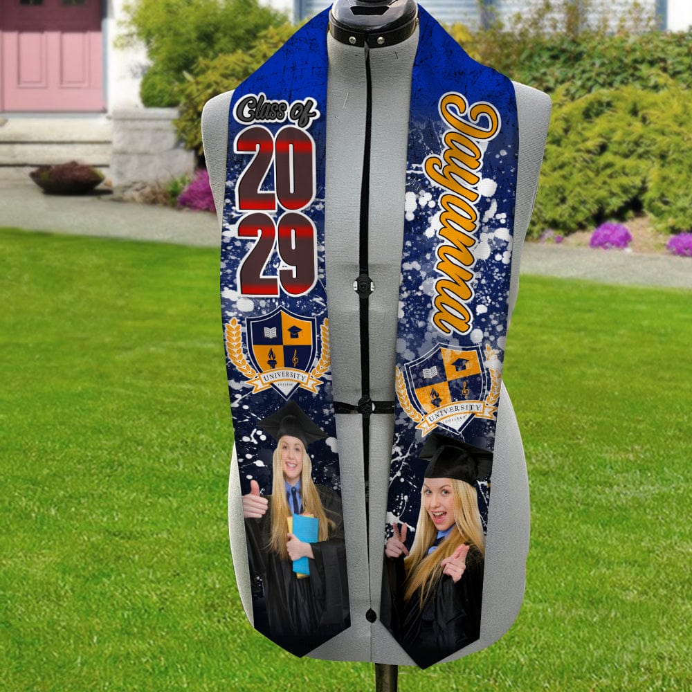 Custom Photo With Grunge Graduation Stoles N369 890697 CH07 - Image 38
