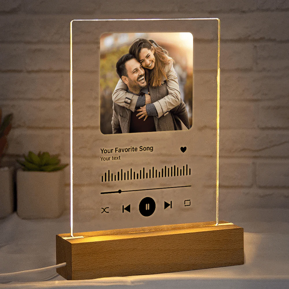 Custom Photo With Your Favorite Song Valentine Acrylic Plaque N304 890141 - Image 2