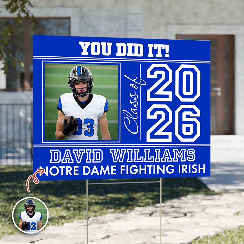 Custom Photo You Did It Graduation Yard Sign TH10 169023 - Image 5