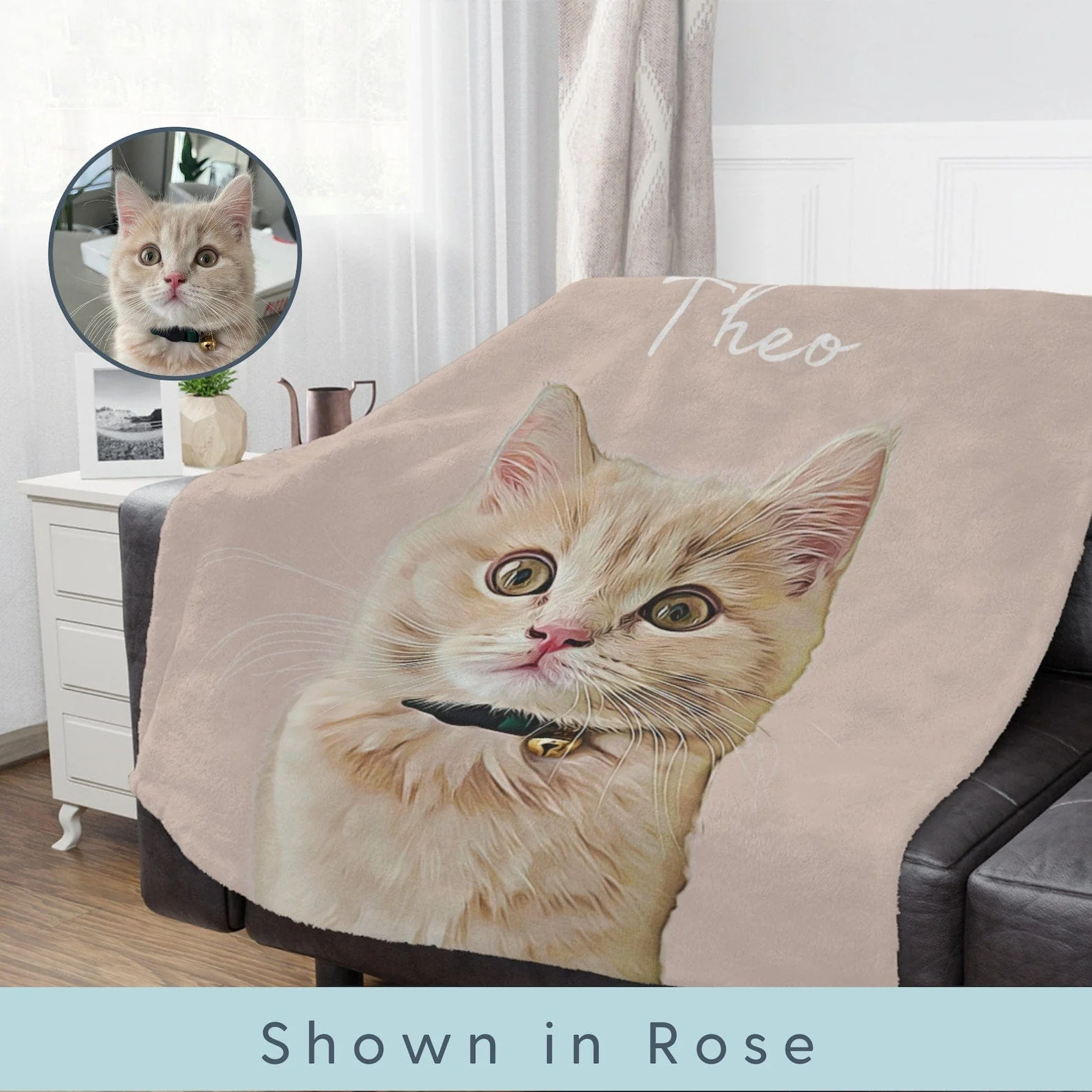 Custom Your Dog Cat Photo Pet Blanket Oil Painting TH10 T368 889901 - Image 5