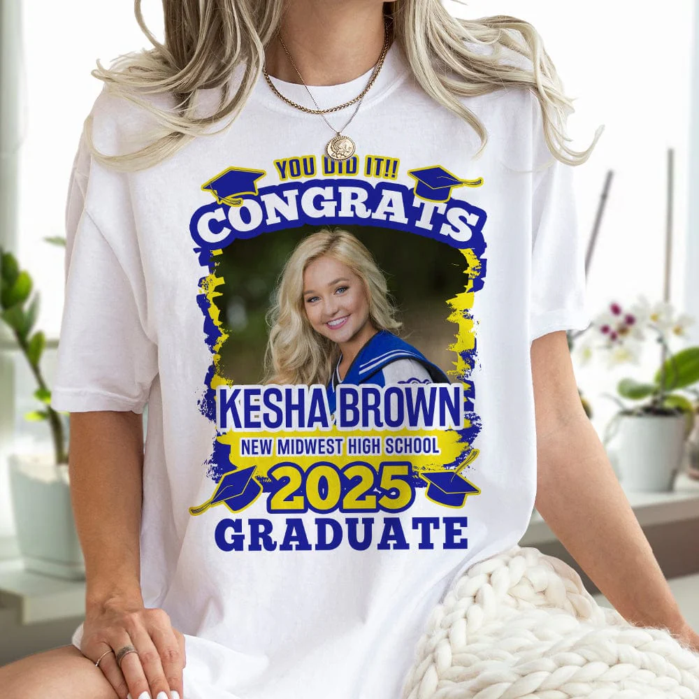 Custom Photo You Did It Congrats Graduation Shirt TA29 890273