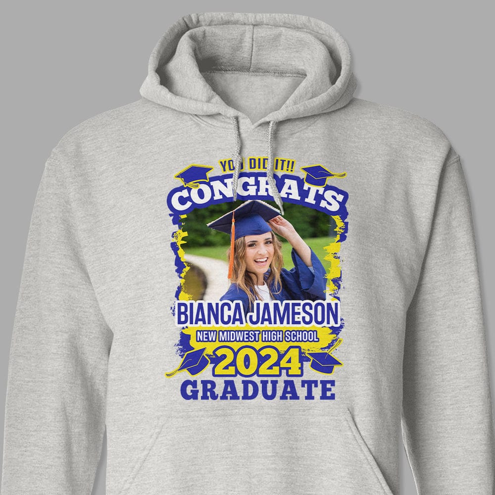 Custom Photo You Did It Congrats Graduation Shirt TA29 890273 - Image 11