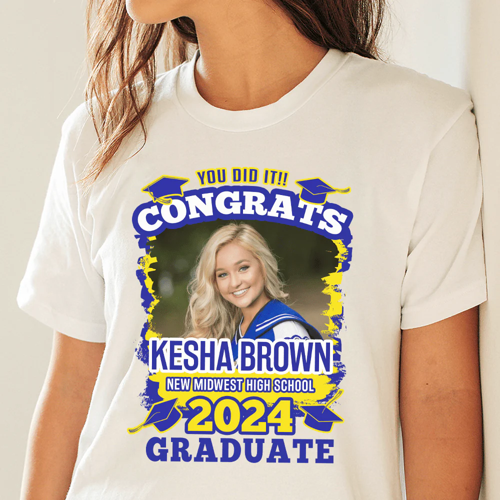 Custom Photo You Did It Congrats Graduation Shirt TA29 890273 - Image 13