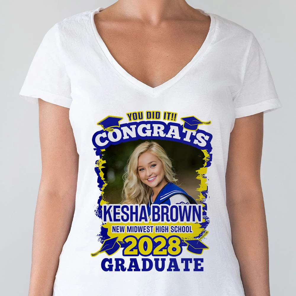 Custom Photo You Did It Congrats Graduation Shirt TA29 890273 - Image 7