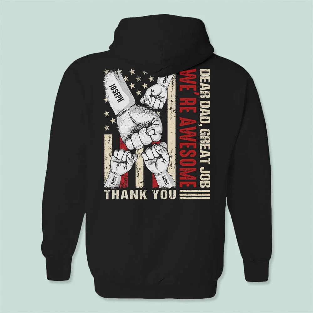 Dear Dad We're Awesome Thank You Tshirt N304 889269 - Image 3