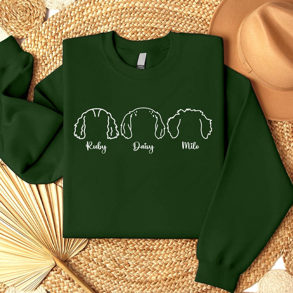 Dog Ear Line Sweatshirt Personalized Gift TA29 890281