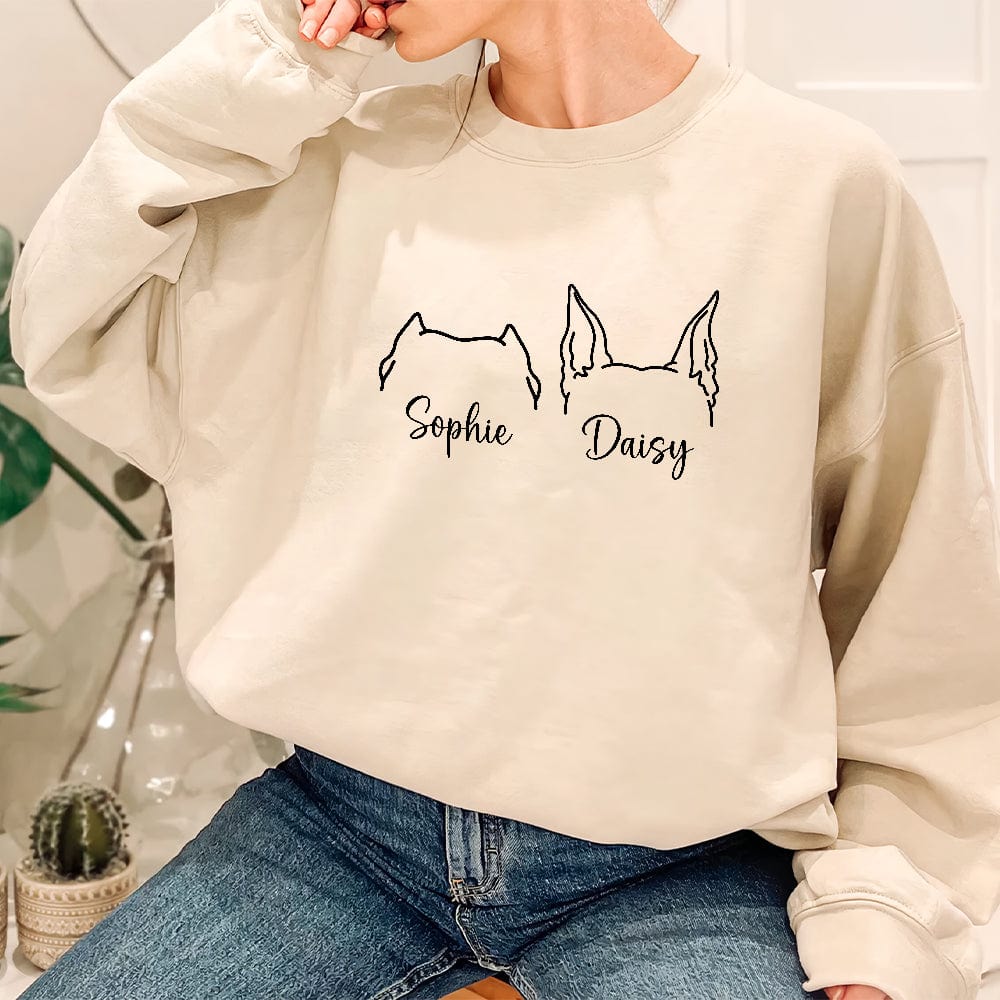 Dog Ear Line Sweatshirt Personalized Gift TA29 890281 - Image 5