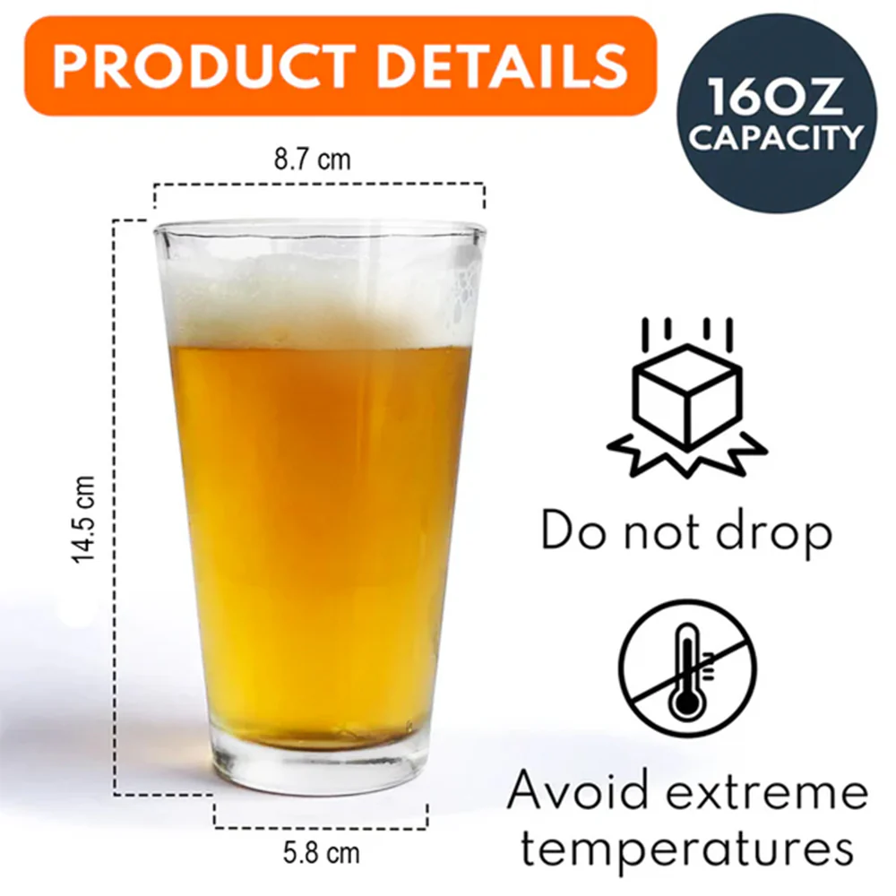 Free For 250 Years Print Beer Glass TH10 894595 - Image 8