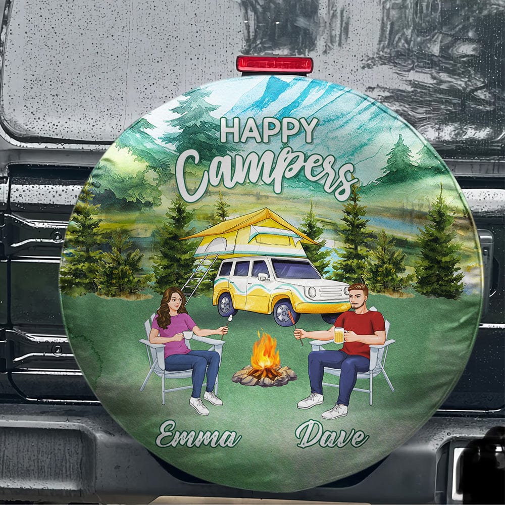 Happy Camper Tire Cover Personalized Gift T368 890035