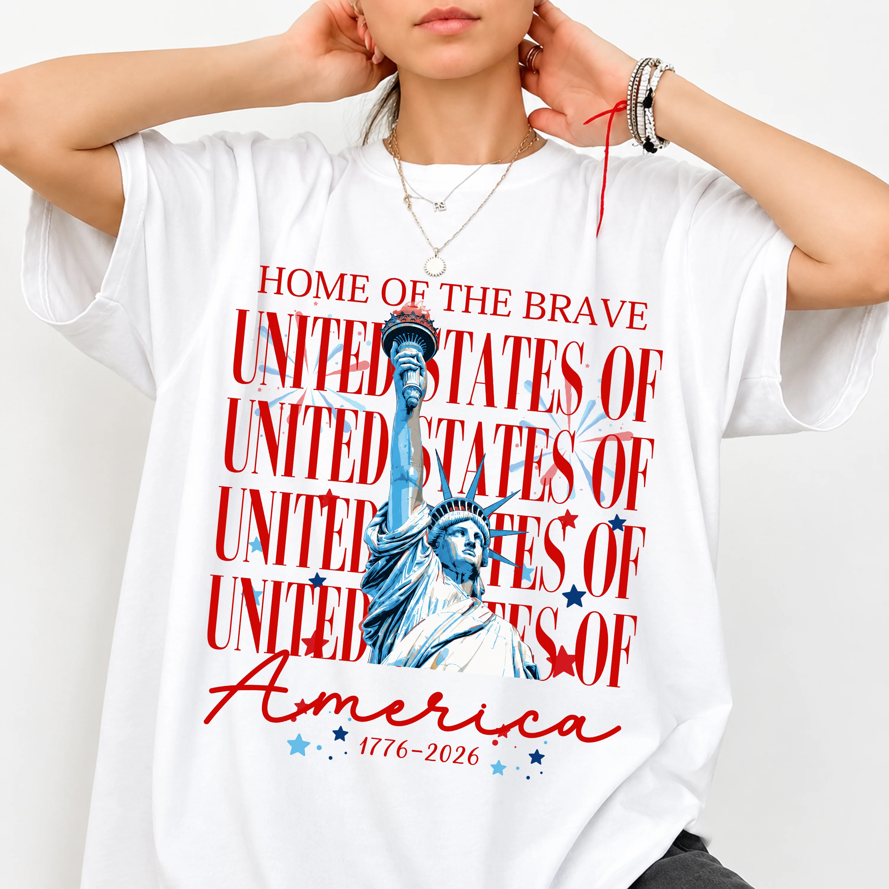 Home Of The Brave United States Of America 1776 - 2026 Comfort Shirt TH10 170147 - Image 5