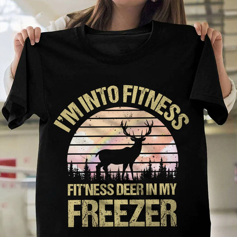 Im Into Fitness Deer In My Freezer Shirt Personalized Gift TH10 892171 - Image 5