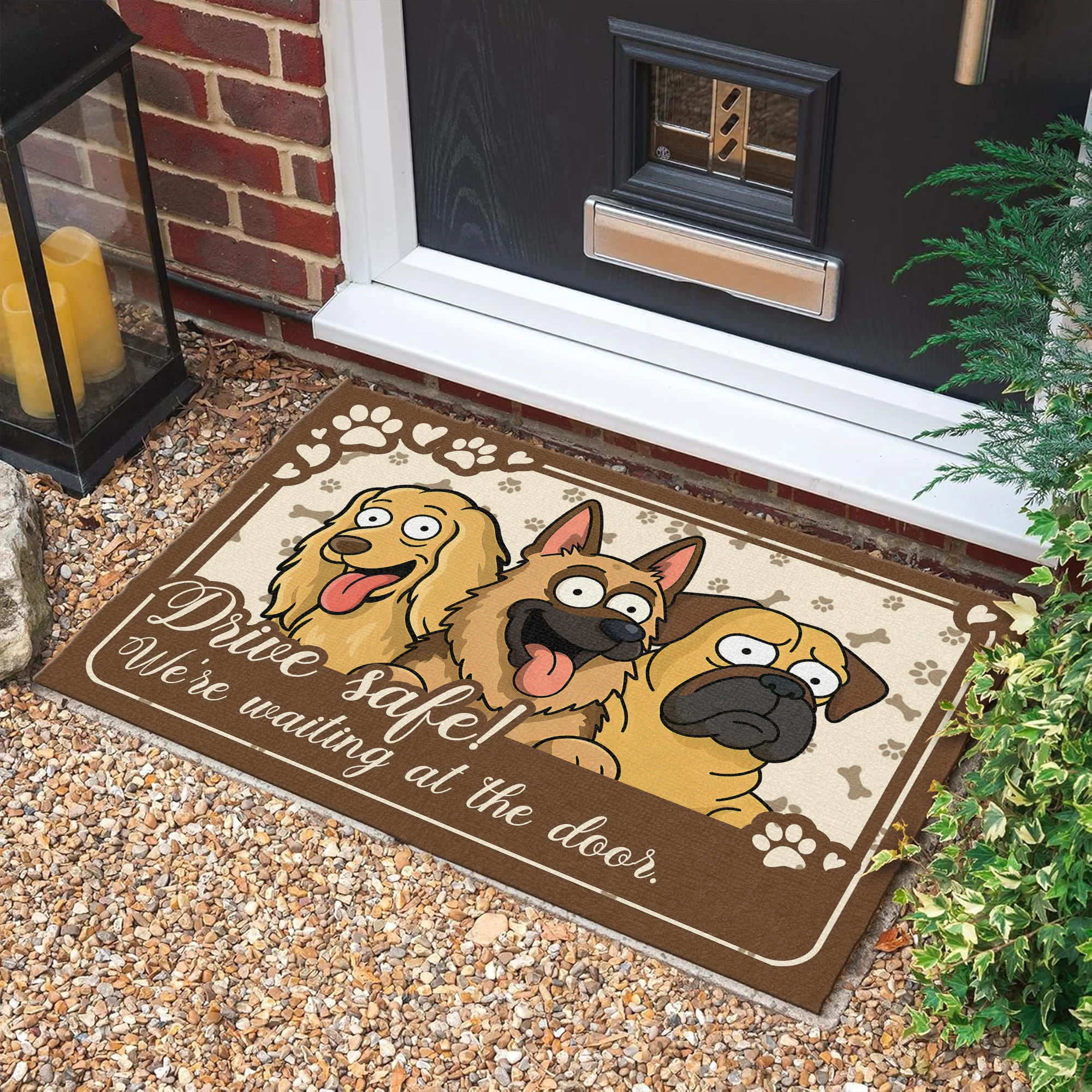 I'm Waiting At The Door Doormat For Dog Lover TH10 892721 - Image 2